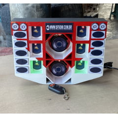 SF SOM - Mini paredão 2 graves 30w rms, completo, Clique